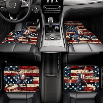 Donald Trump Dancing, 4 Piece Auto Floor Mats