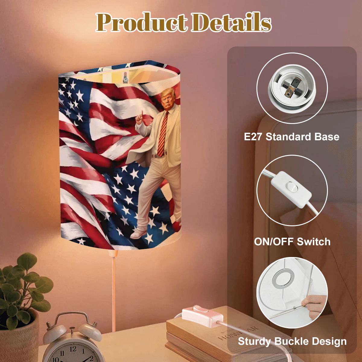 Trump Dancing, Wall Sconces, Set of 2, Plug In