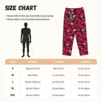 Bigfoot Skull Design, Women’s Pajama Pants with Pockets