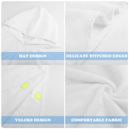 Terry Cloth Hooded Towel for Kids, Children