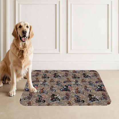 20 Bigfoot / Sasquatch Designs, Waterproof Pet Food Mat