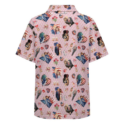 10 Donald Trump Designs, Kids Button Down Polo Shirt