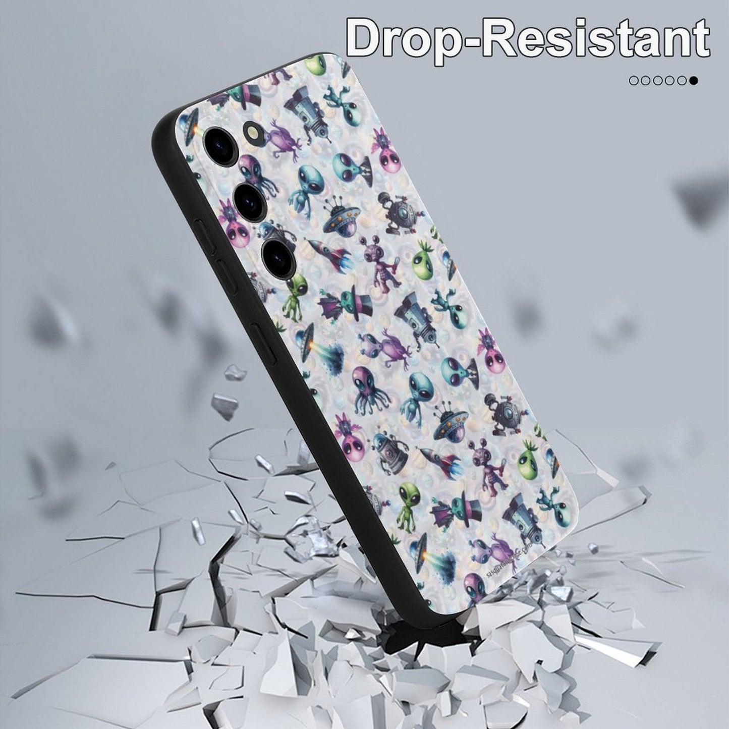 6 Alien Designs, Samsung S23 Series TPU Cell Phone Case