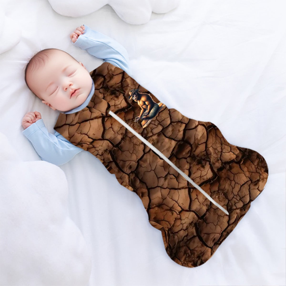 Cowboy Bigfoot Sasquatch Yoga, Sleeveless Baby Sleep Sack