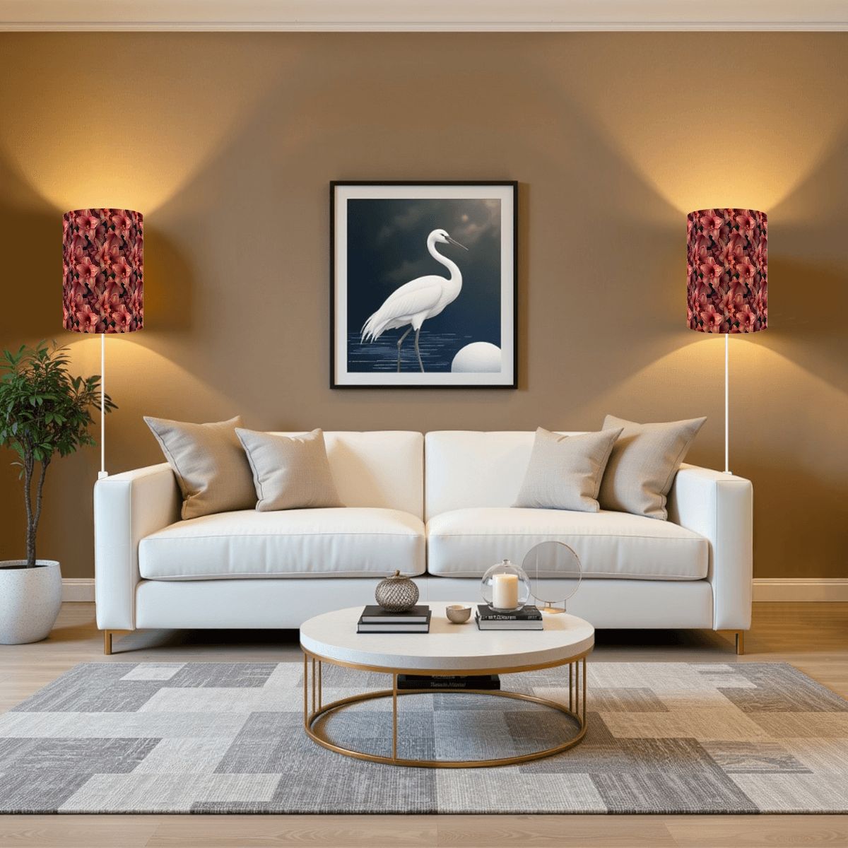 10 Beautiful Flower Designs, Wall Sconces, Set of 2, Plug In