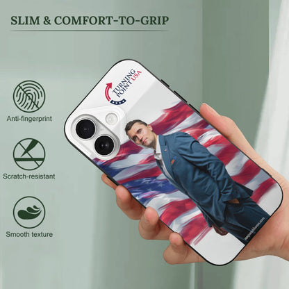 Charlie Kirk, Turning Point USA, iPhone 17 TPU Black Phone Case
