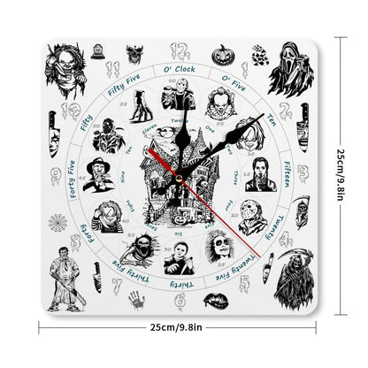 Halloween Square Wall Clock