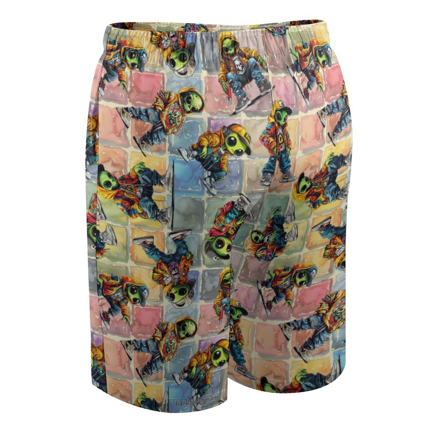 6 Alien Designs, Children’s Beach Pants, Swim Shorts