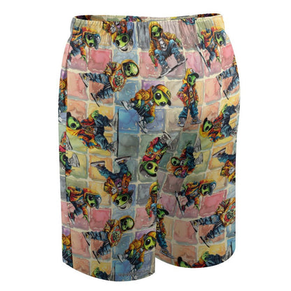 6 Alien Designs, Children’s Beach Pants, Swim Shorts