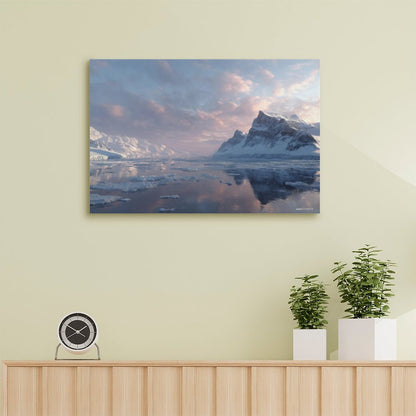 Arctic Beauty, Vintage Framed Canvas Art - 2 Sizes – Made in the USA
