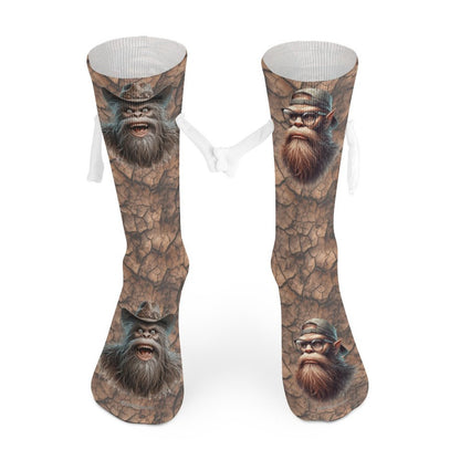 Bigfoot Magnetic Holding Hands Funny Socks – PERSONALIZE FREE