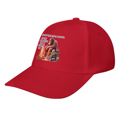 Bigfoot, Sasquatch “I'm not the step Squatch..", Baseball Cap – 8 Colors