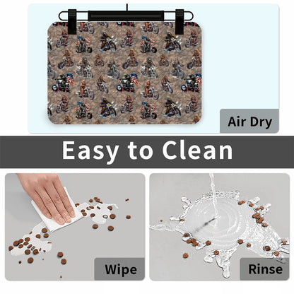 20 Bigfoot / Sasquatch Designs, Waterproof Pet Food Mat