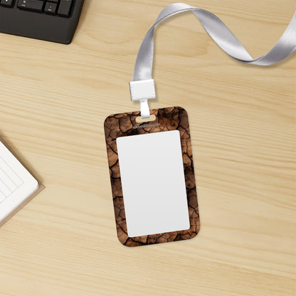 Cowboy Bigfoot Sasquatch, Durable Double Sided Badge Holder