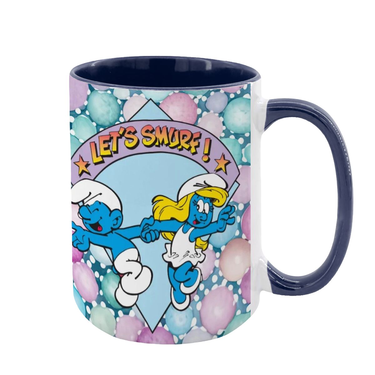 Smurf, Large 15 Ounce Colorful Mugs – Made In USA