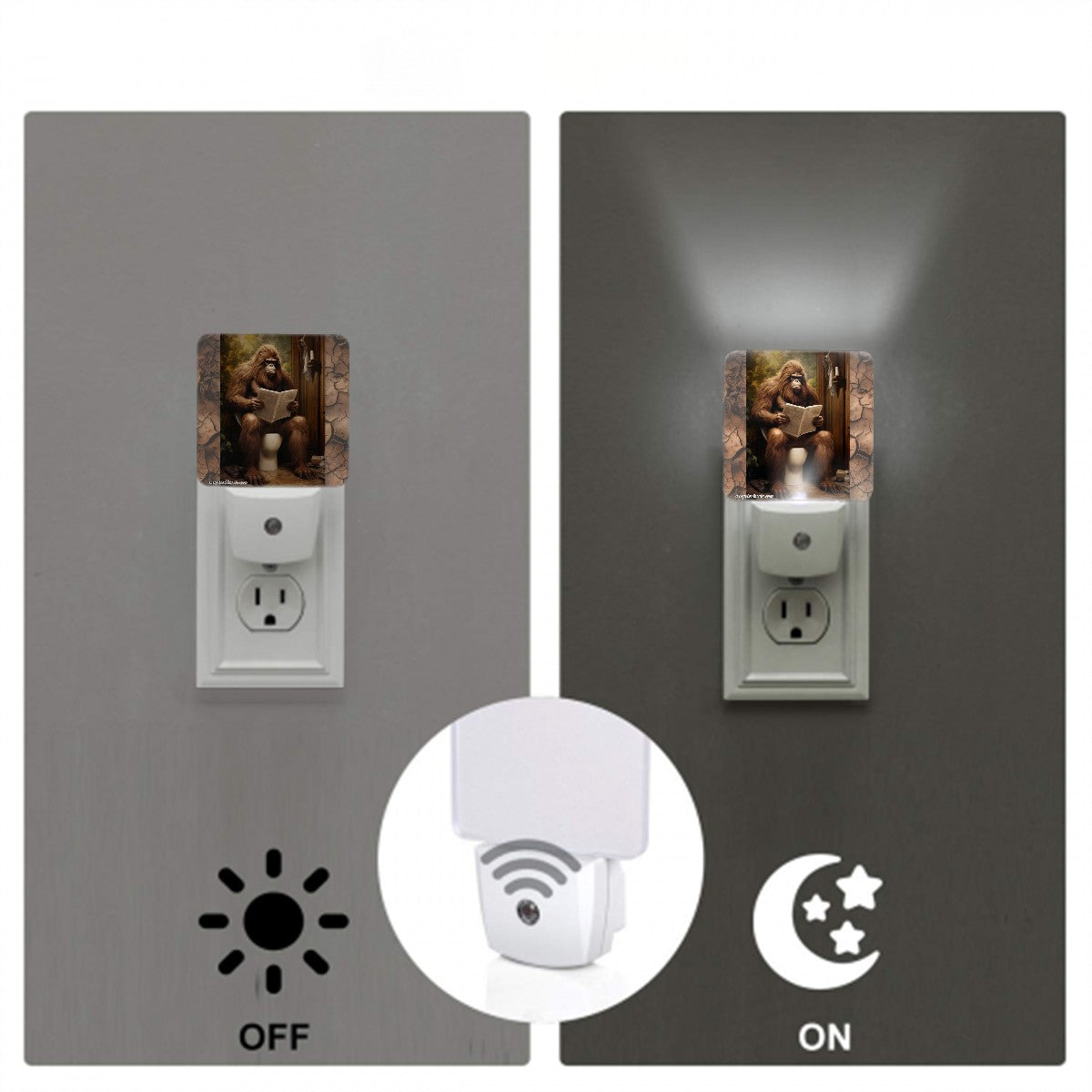 Toilet Bigfoot / Sasquatch Night Lights