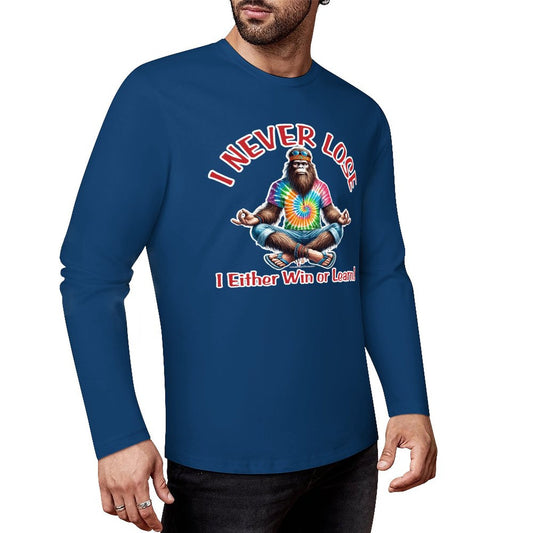 Bigfoot / Sasquatch "I never lose...", Cotton Unisex Long Sleeve T-shirt
