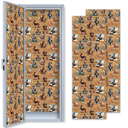 Bigfoot / Sasquatch Themed School Locker, Magnetic Wallpaper 2 pcs