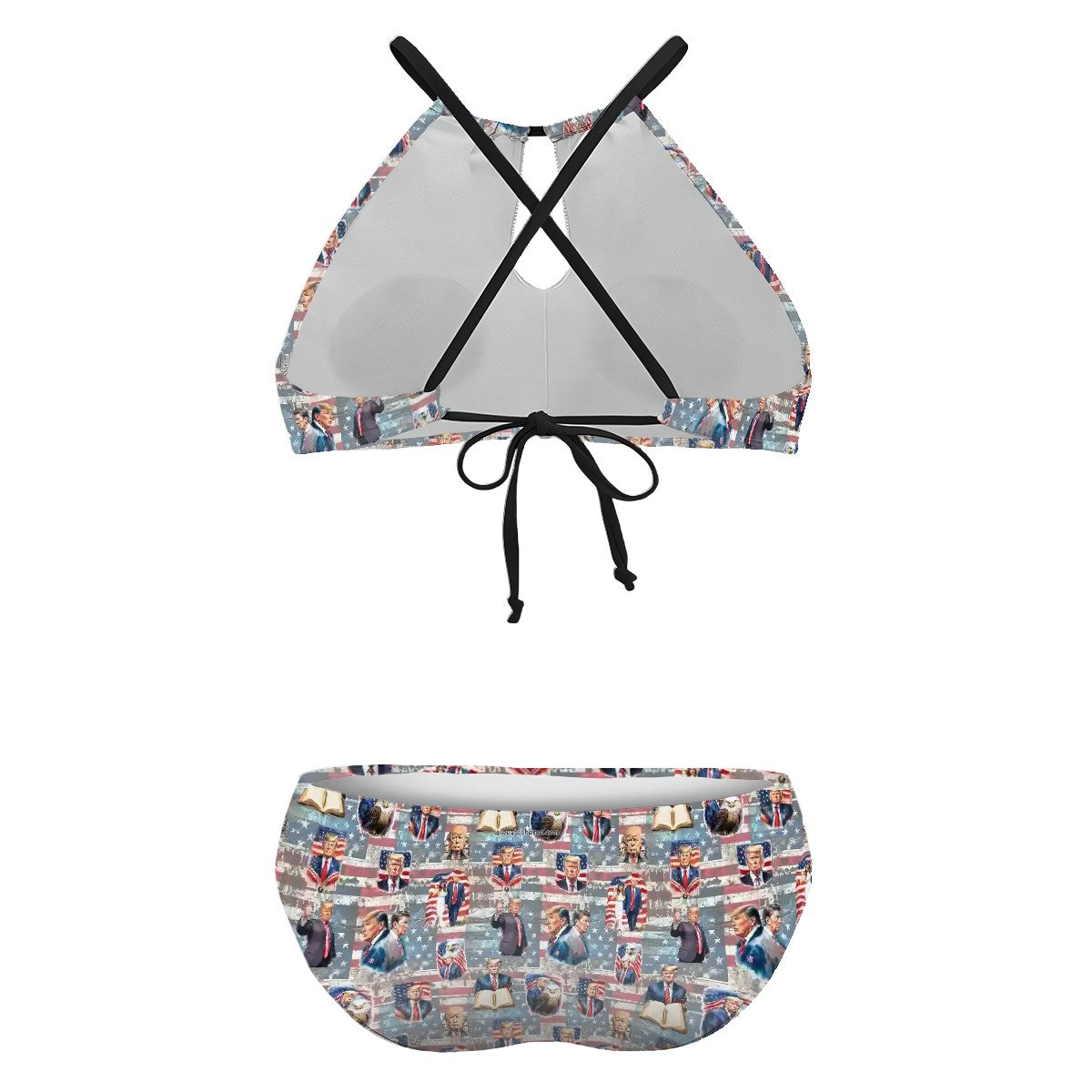 20 Donald Trump Designs, Plus Size High-Waisted Bikini Customized Services