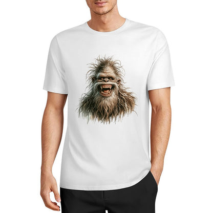 Bigfoot - Sasquatch Silly Short Sleeve Cotton T-Shirt
