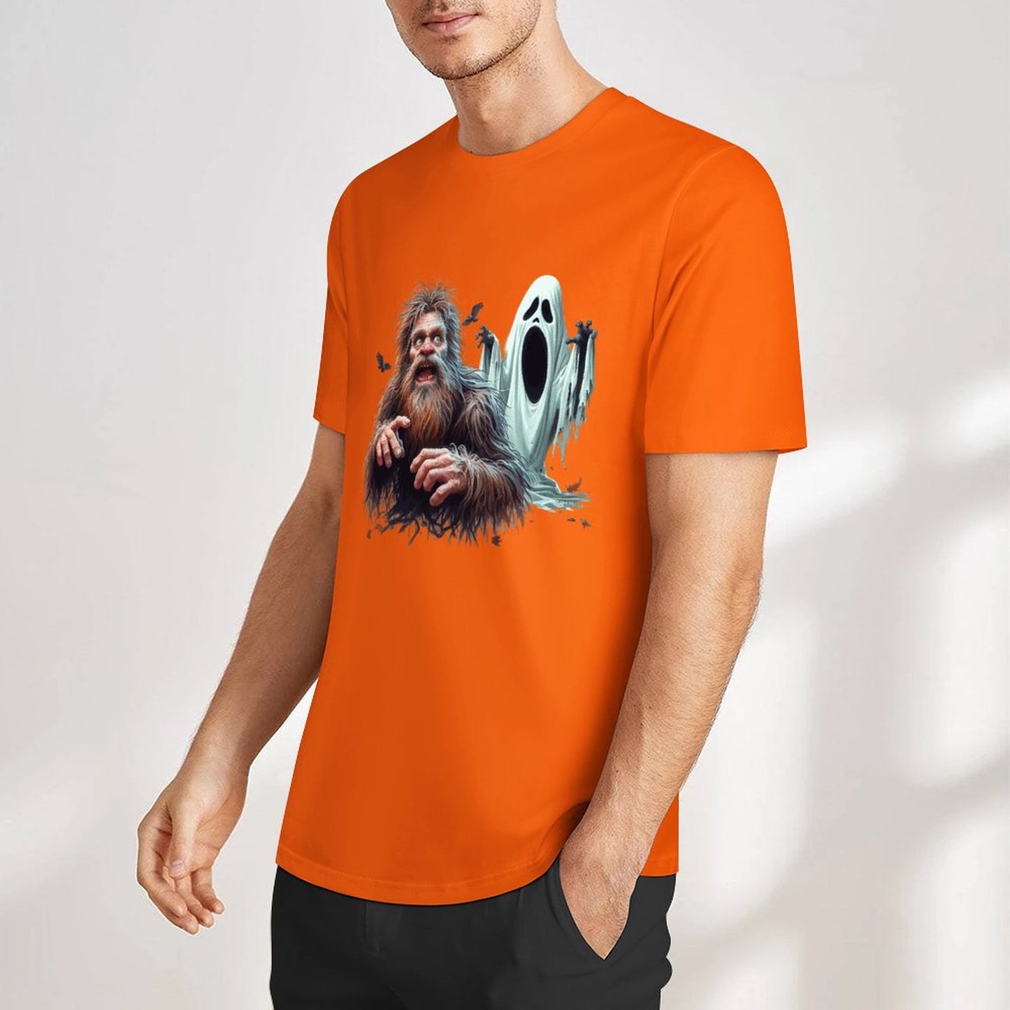 Bigfoot - Sasquatch Halloween Short Sleeve Cotton T-Shirt