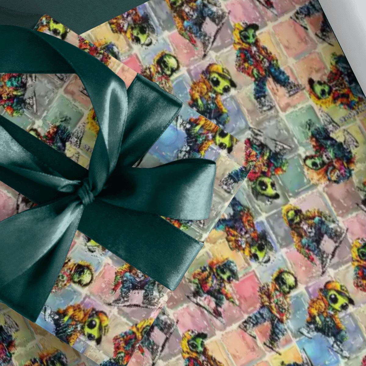 6 Alien Designs, 3 Pack Gift Wrapping Paper Sheets