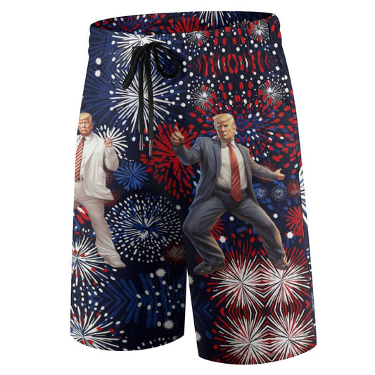 Donald Trump Dancing, Fireworks, Children’s Beach Pants, Swim Shorts