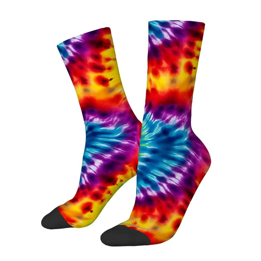 19 Tie Dye Designs, Polyester Crew Socks