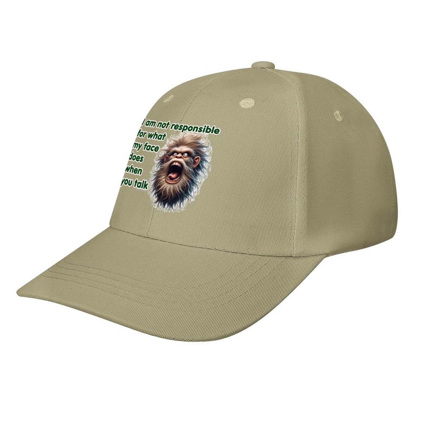 Bigfoot, Sasquatch “I am not responsible..", Baseball Cap – 8 Colors