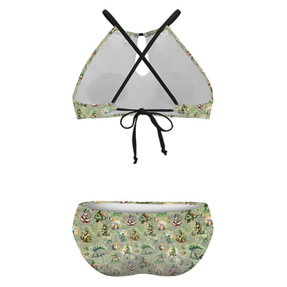 St Patrick, Irish Bigfoot / Sasquatch, Plus Size High-Waisted Bikini Customized Services