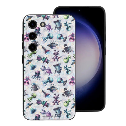 6 Alien Designs, Samsung S23 Series TPU Cell Phone Case