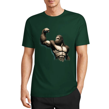 Bigfoot - Sasquatch Muscle Short Sleeve Cotton T-Shirt