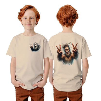 Bigfoot Sasquatch Designs, Kid’s Double Sided Gildan 5000B T Shirt