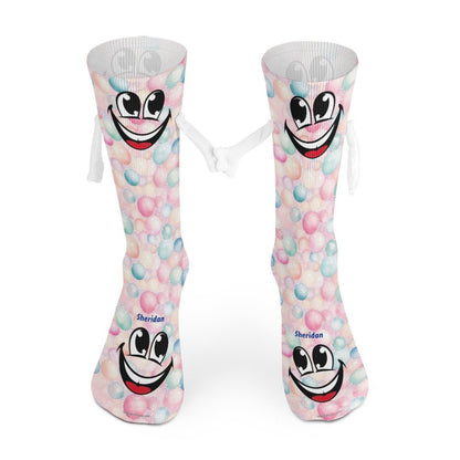 Magnetic Holding Hands Funny Socks – PERSONALIZE FREE