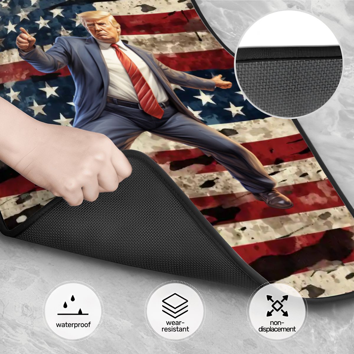 Donald Trump Dancing, 4 Piece Auto Floor Mats