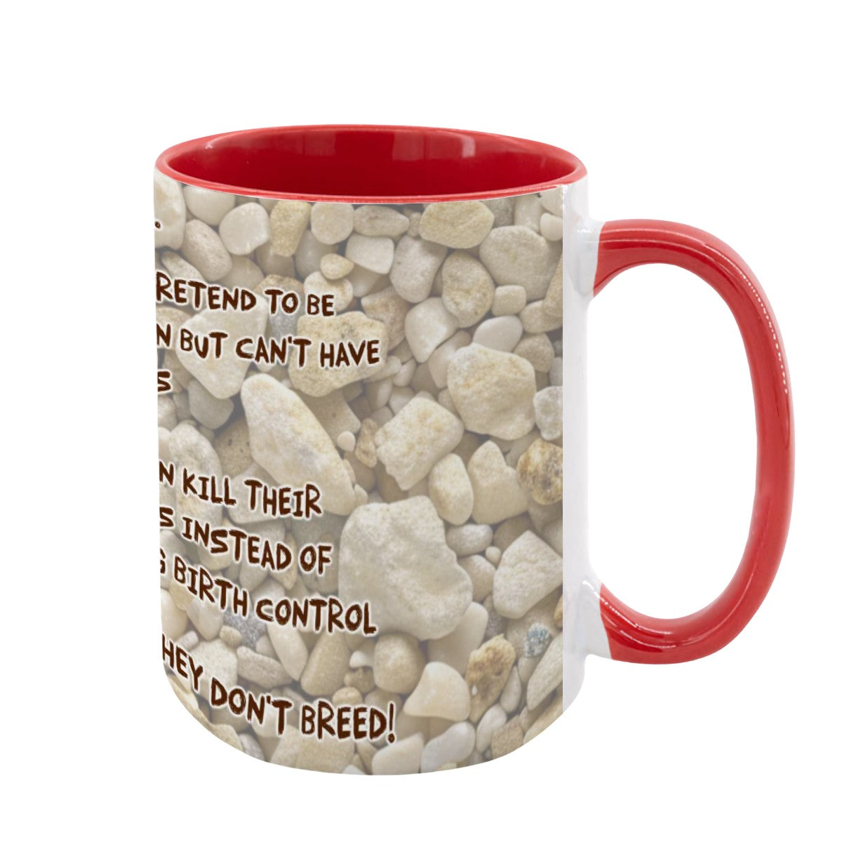 Sarcastic Sasquatch "The leftist..", Large 15 Ounce Colorful Mugs – Made In USA