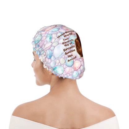 Bigfoot / Sasquatch "Good Morning..", Reusable Shower Cap