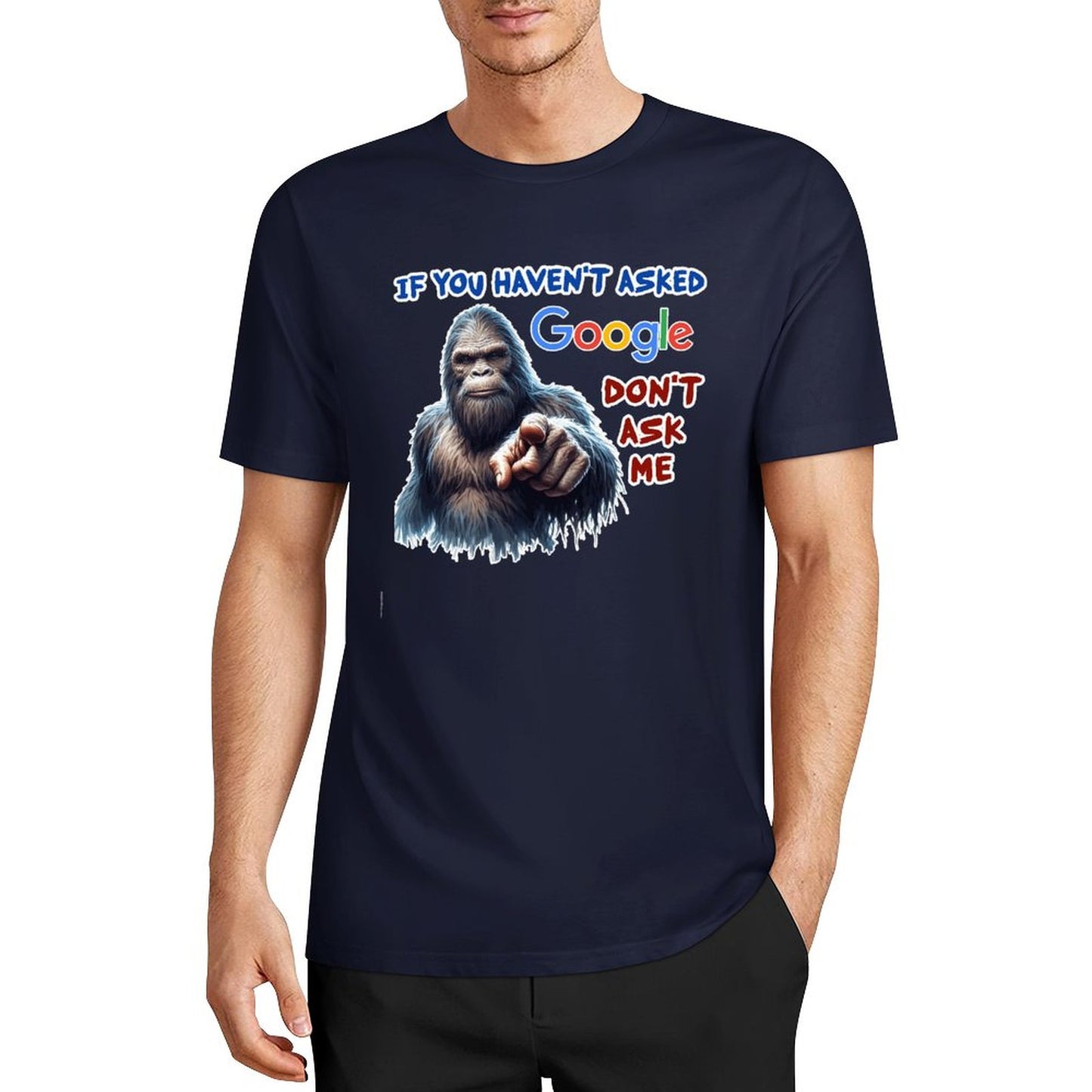 DTF 160gsm Cotton Men's Short Sleeve T-shirt (Front Printing)