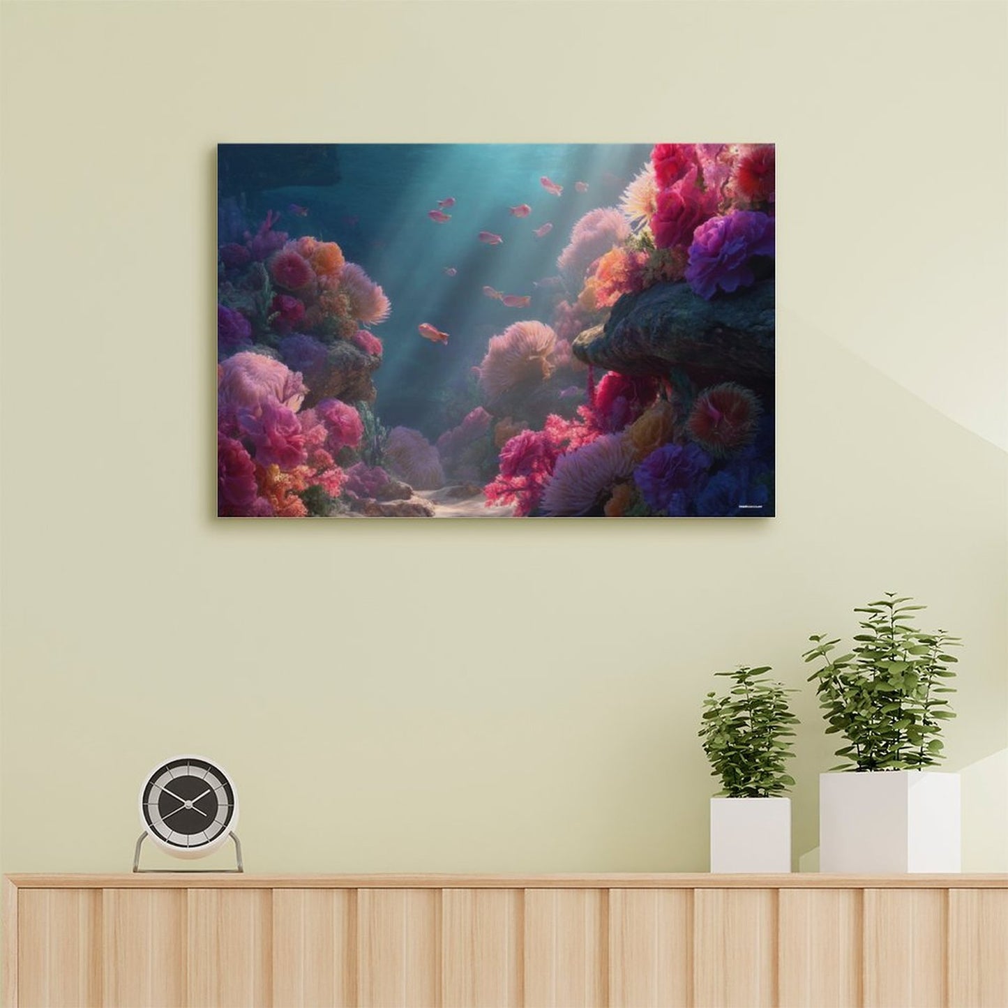 Ocean Beauty, Vintage Framed Canvas Art - 2 Sizes – Made in the USA