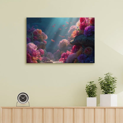 Ocean Beauty, Vintage Framed Canvas Art - 2 Sizes – Made in the USA
