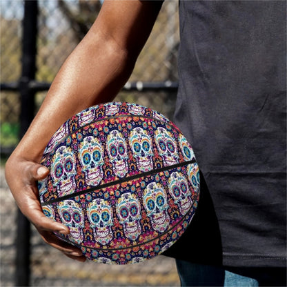 Day of the Dead Skulls, Leather Basketball