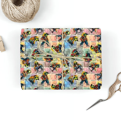 6 Alien Designs, 3 Pack Gift Wrapping Paper Sheets