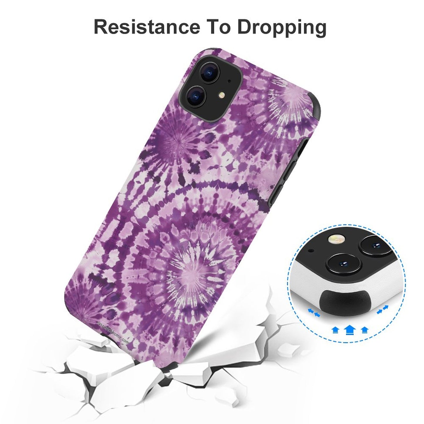 19 Tie Dye Designs, Microfiber iPhone 11 Cases