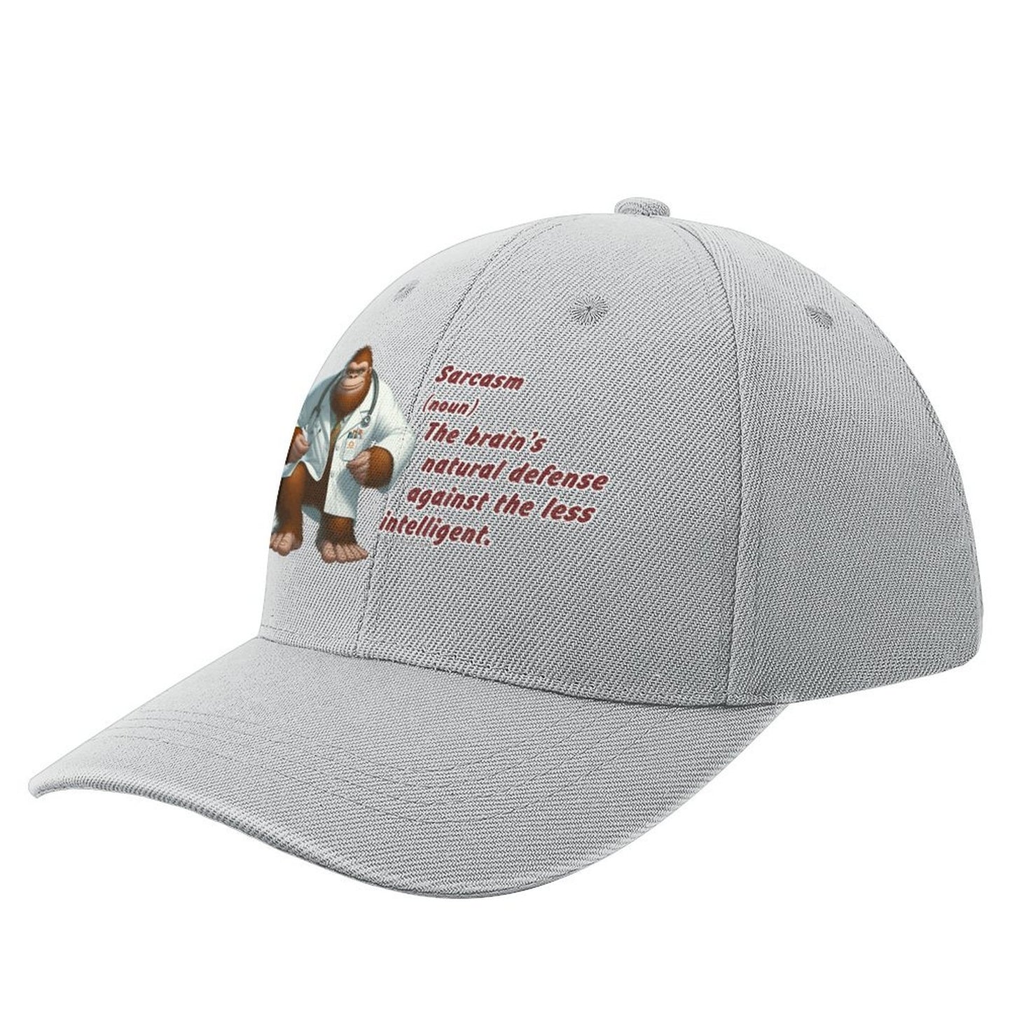 “Sarcastic Sasquatch” Series Polyester Baseball Caps – “Sarcasm…”