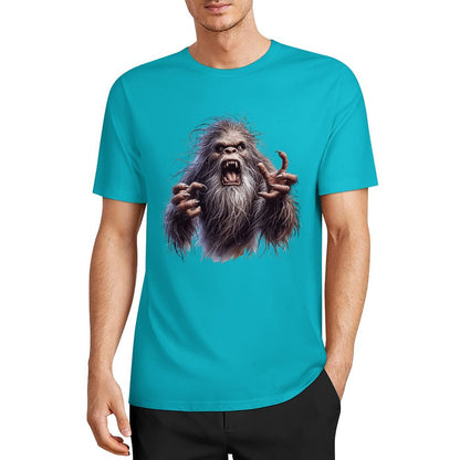 Bigfoot - Sasquatch Angry Short Sleeve Cotton T-Shirt