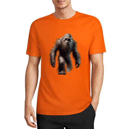 Bigfoot - Sasquatch Walking Short Sleeve Cotton T-Shirt