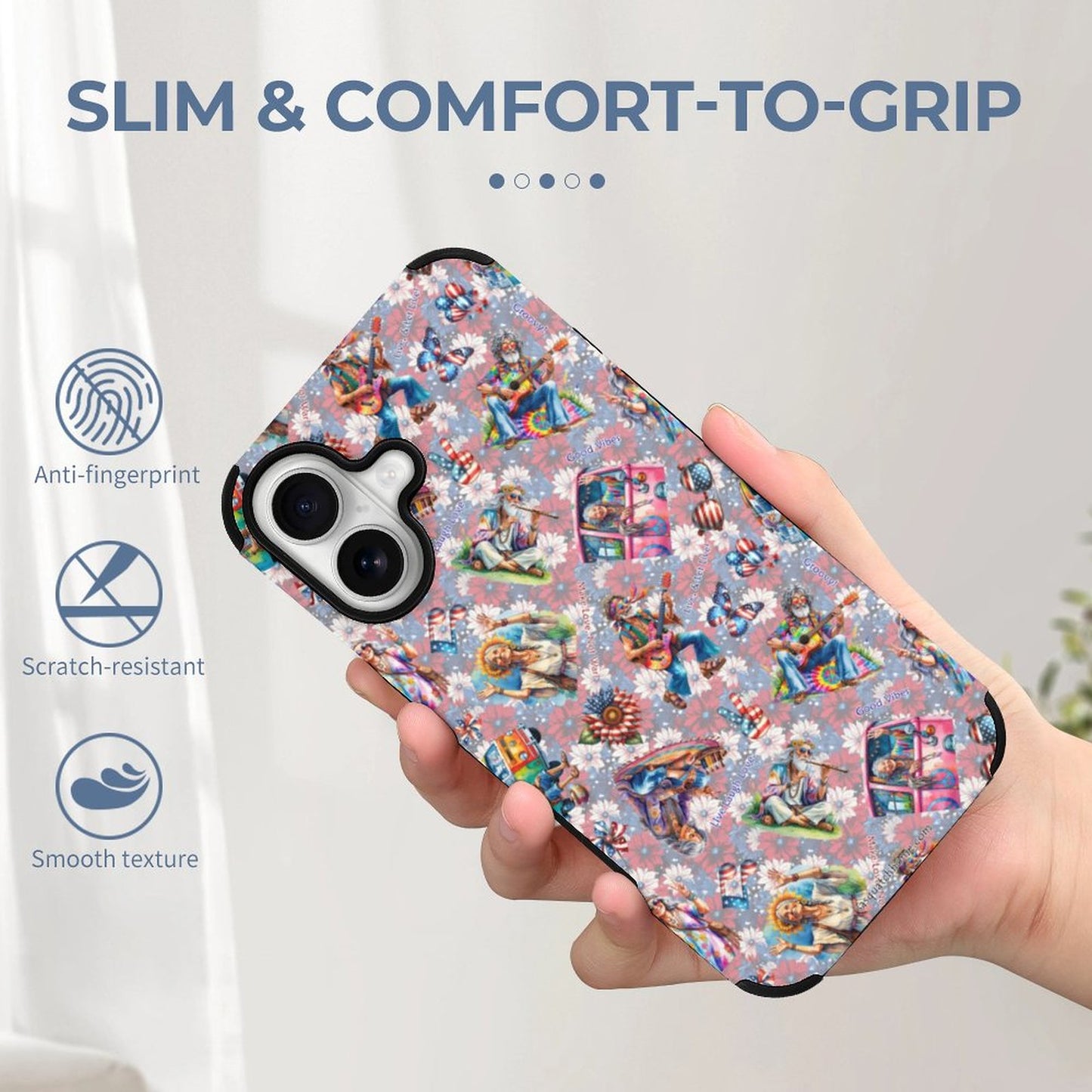 8 Patriot Designs, Microfiber iPhone 16 Cases