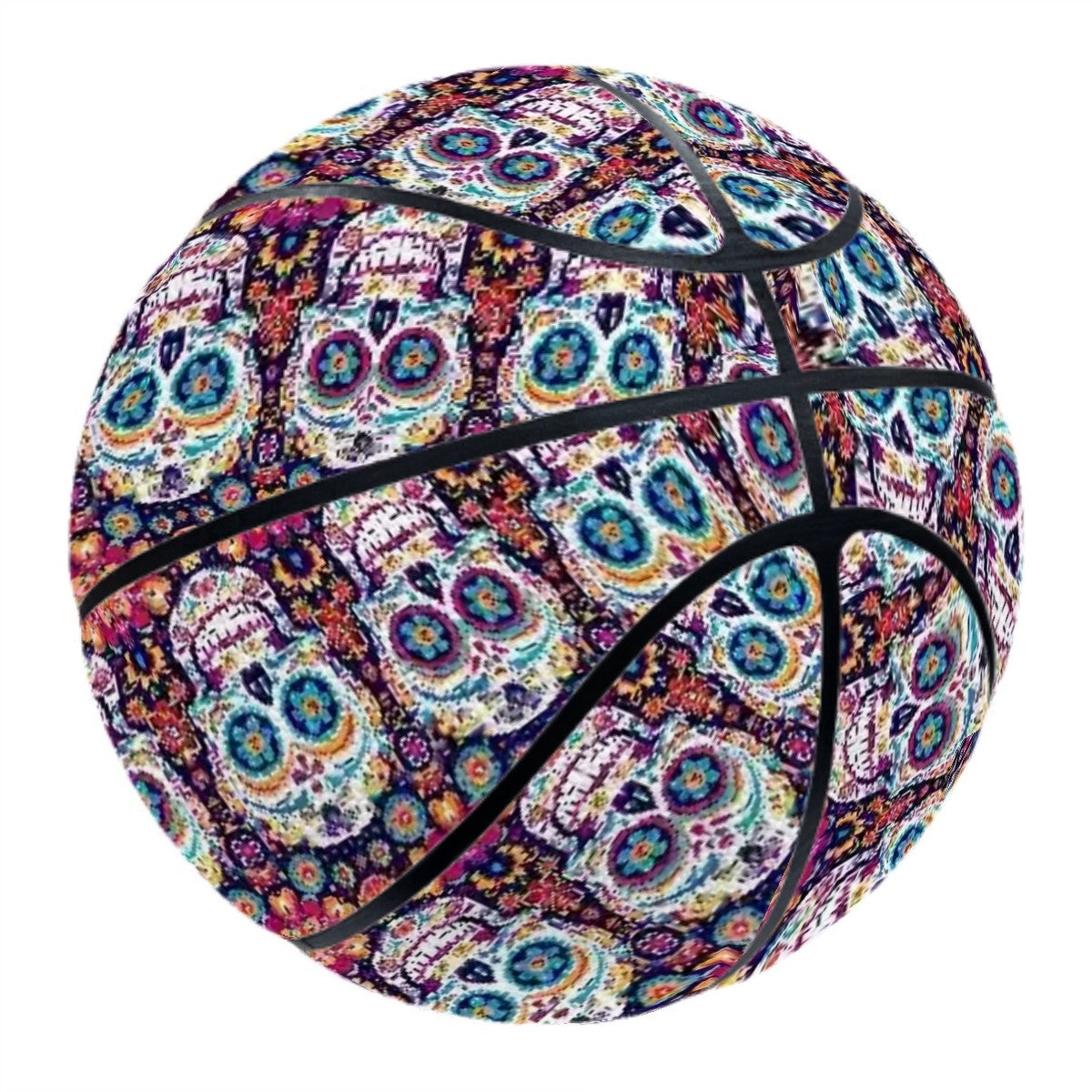 Day of the Dead Skulls, Leather Basketball