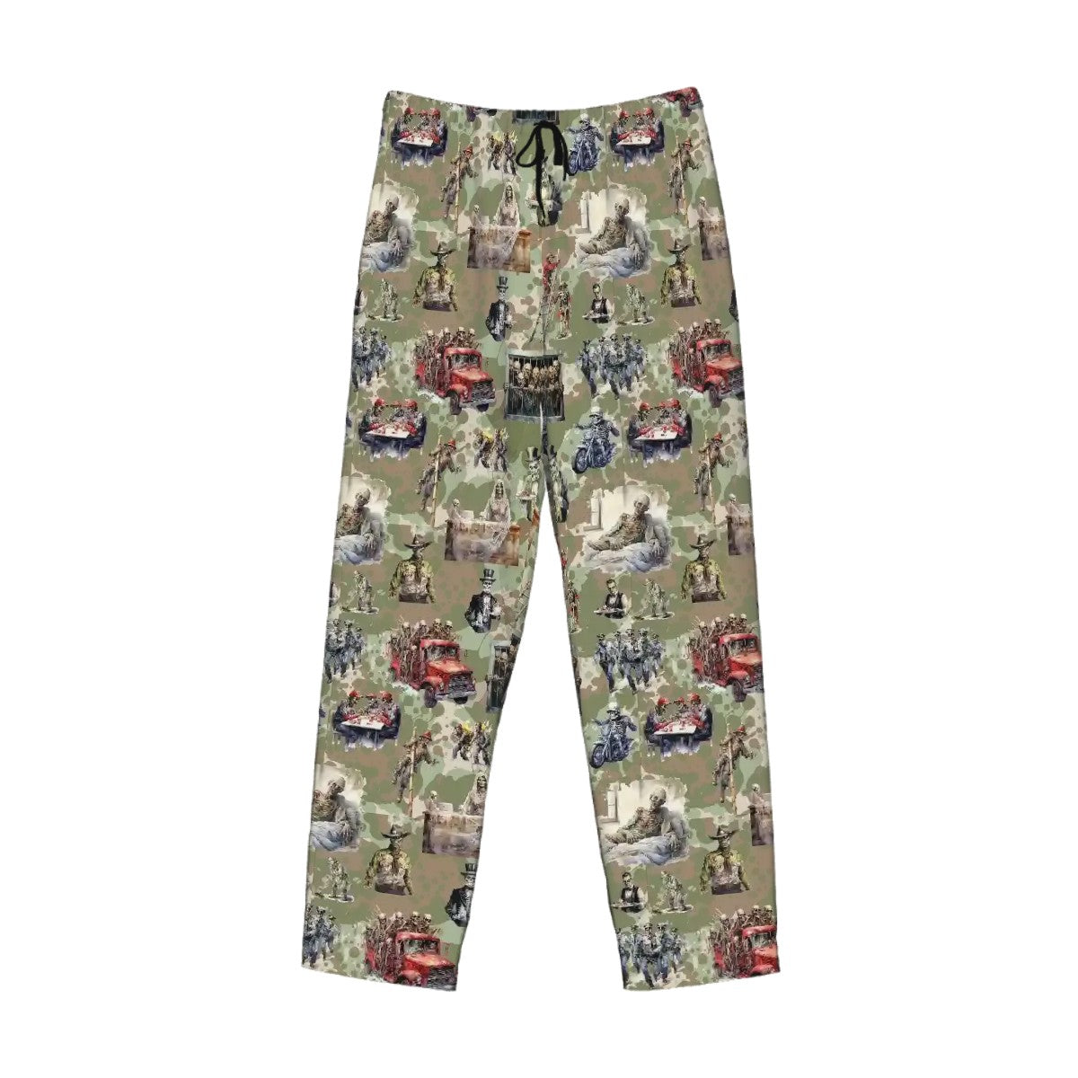 10 Misc Designs, Men’s Polyester, Drawstring, Pajama Pants