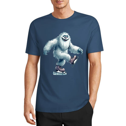 Bigfoot - Sasquatch Yeti Skate, Short Sleeve Cotton T-Shirt